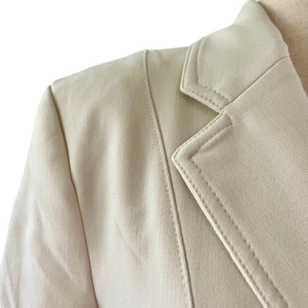 ZARA SRPLS Collection Women Blazer Jacket Belted Off White Bloggers Fav Med NWT - Picture 5 of 16